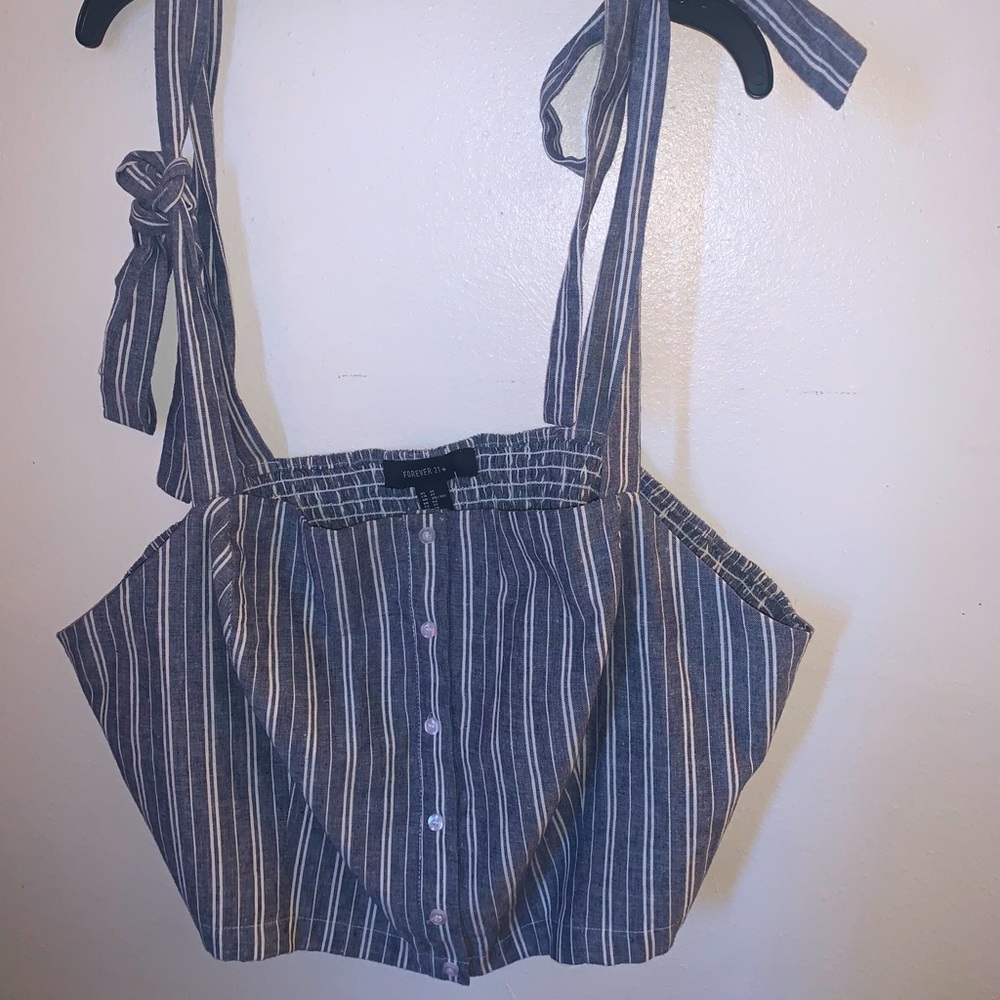 Denim crop top